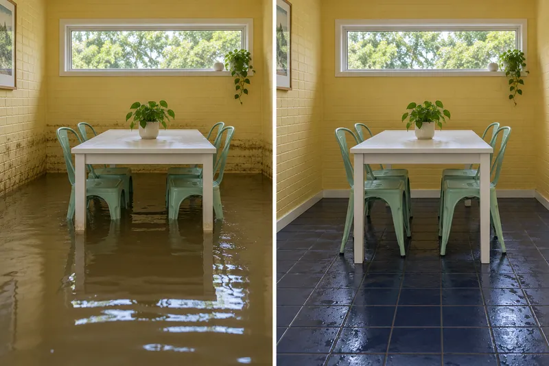 Water Extraction Near Buffalo Run Park before and after accessible standing-water pickup