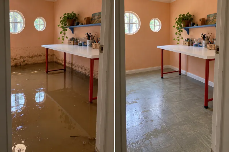 Water Extraction Near Tennis & Recreation Center before and after accessible standing-water pickup
